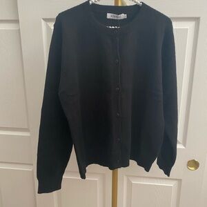Adaniki Elegant Black Cardigan